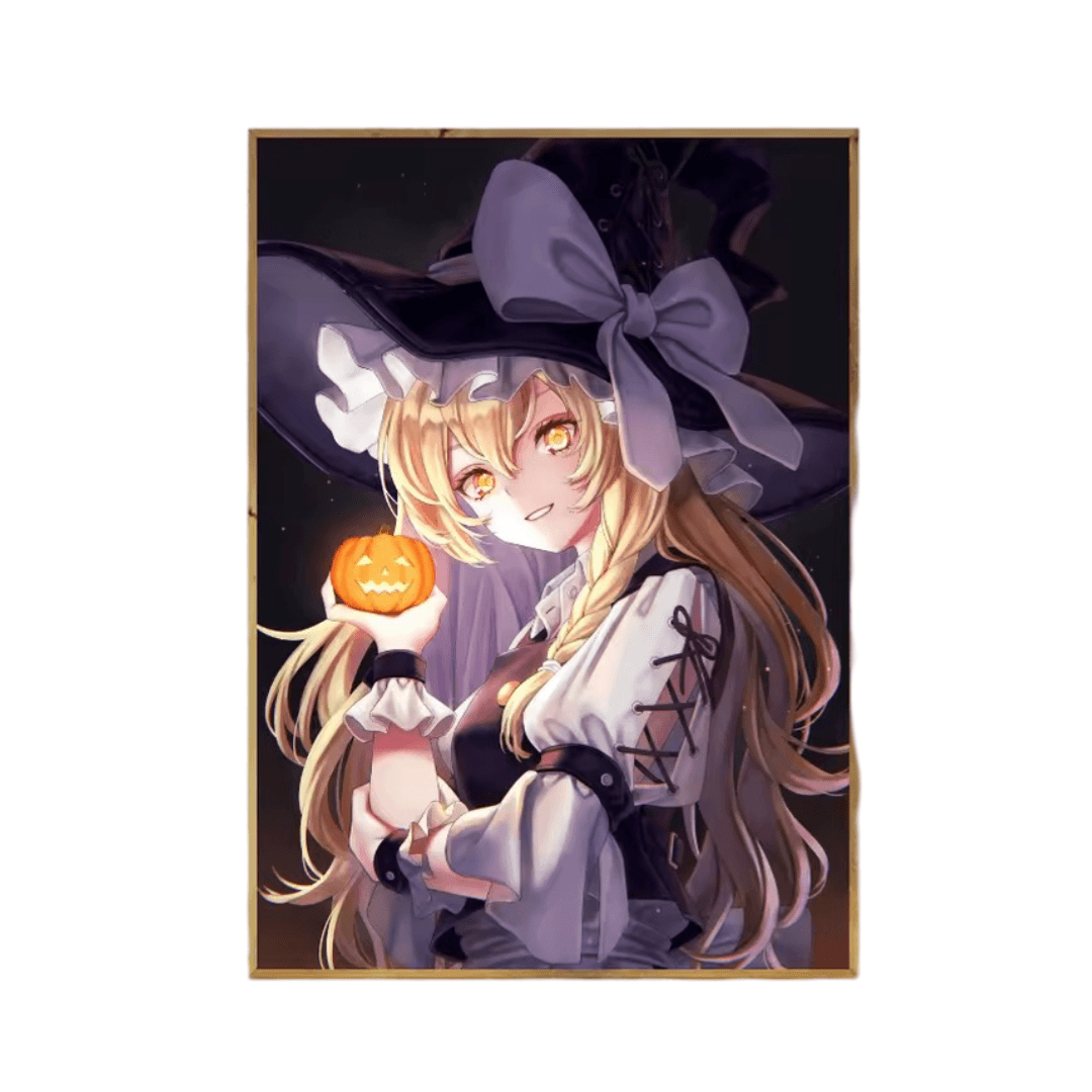 Touhou Project Anime Marisa Kirisame Waterproof Poster Wall Decor