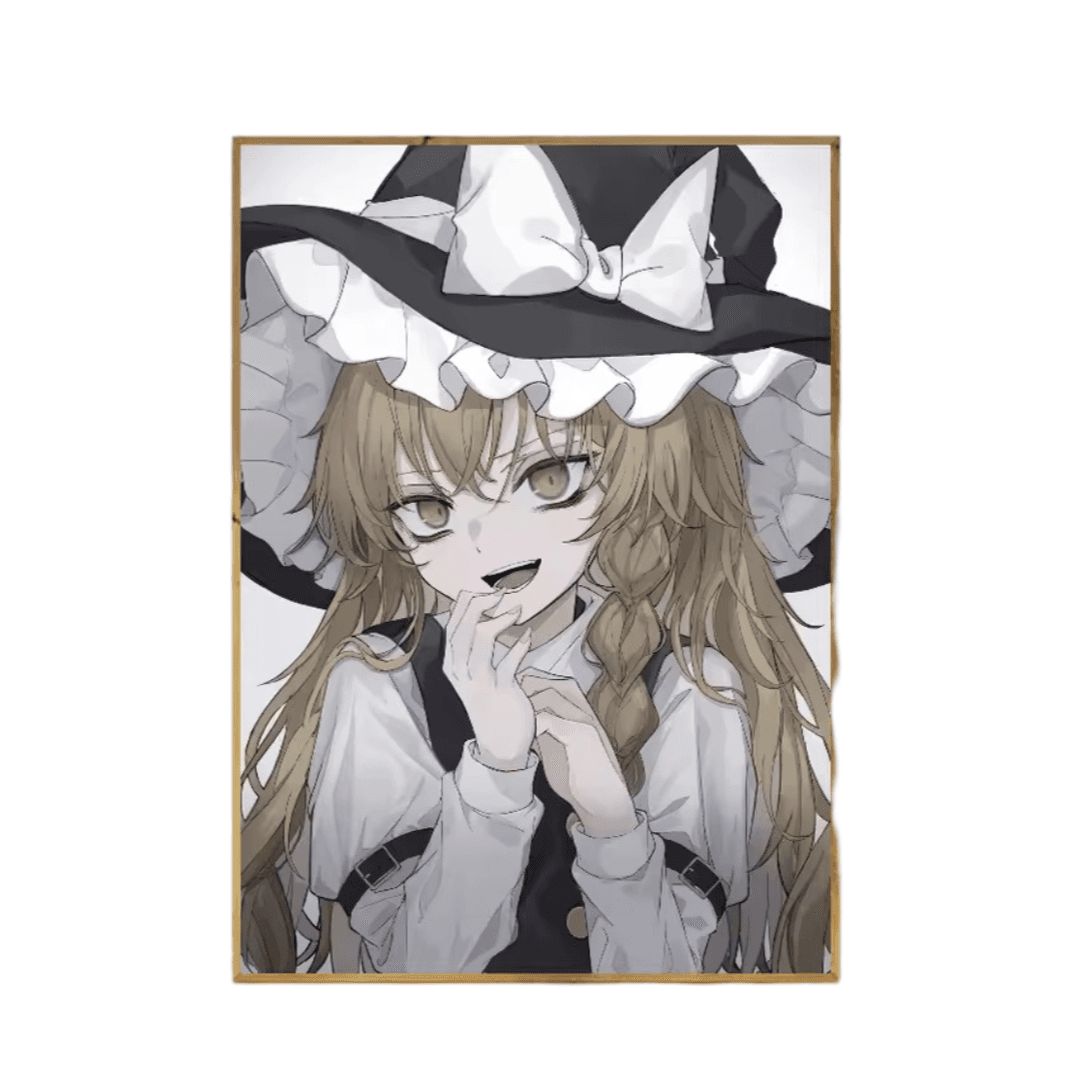 Anime Touhou Project Marisa Kirisame Waterproof Wall Art Poster