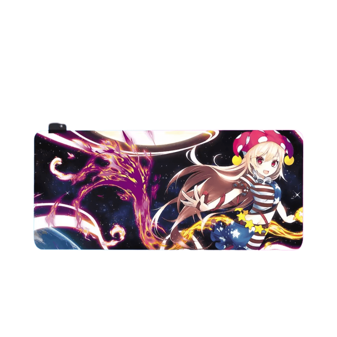 Touhou Project Anime Clownpiece LED Glowing Mouse Pad