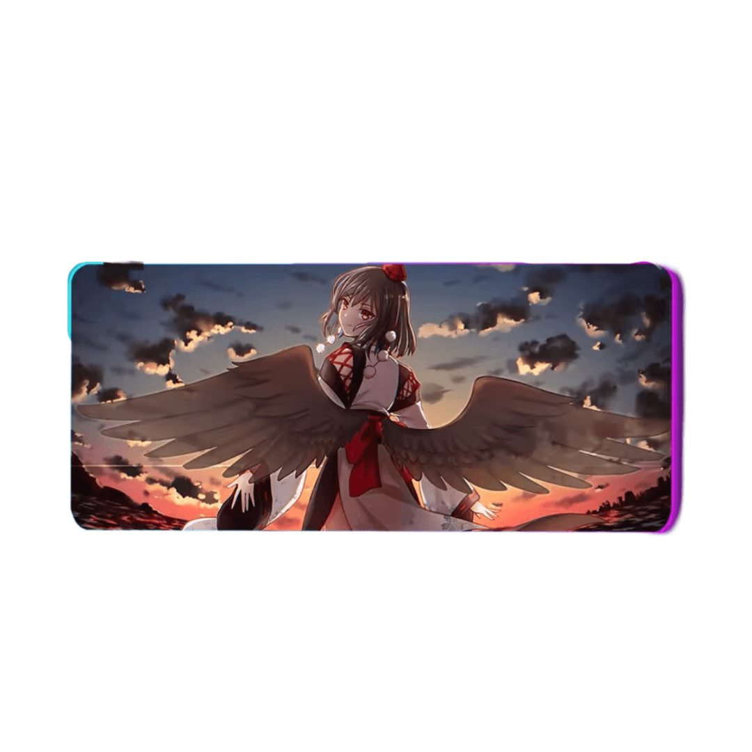 Anime Touhou Project Aya Shameimaru LED Glowing Mouse Pad