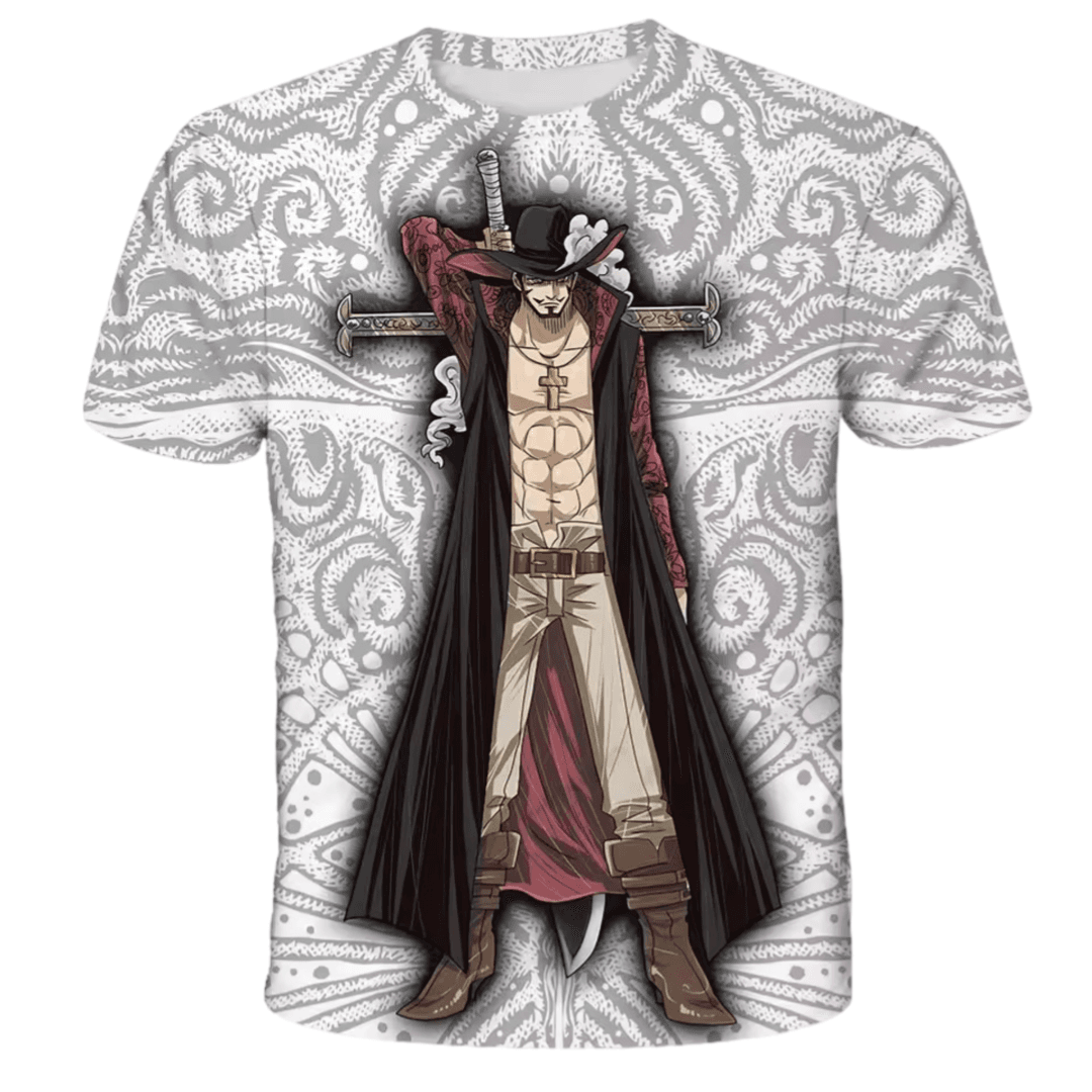 One Piece Anime Dracule Mihawk 3D Printed T-Shirt