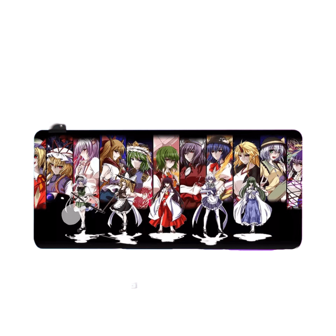 Anime Touhou Project Character LED Glowing Mouse Pad