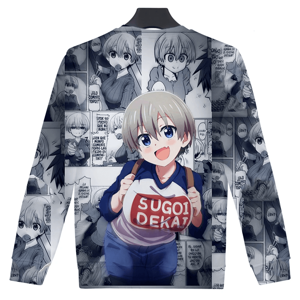 Anime Uzaki-Chan Wants To Hang Out Hana Uzaki Sweatshirt — detail 1