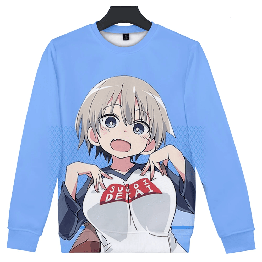 Uzaki-Chan Wants To Hang Out Anime Hana Uzaki O-Neck Sweatshirt