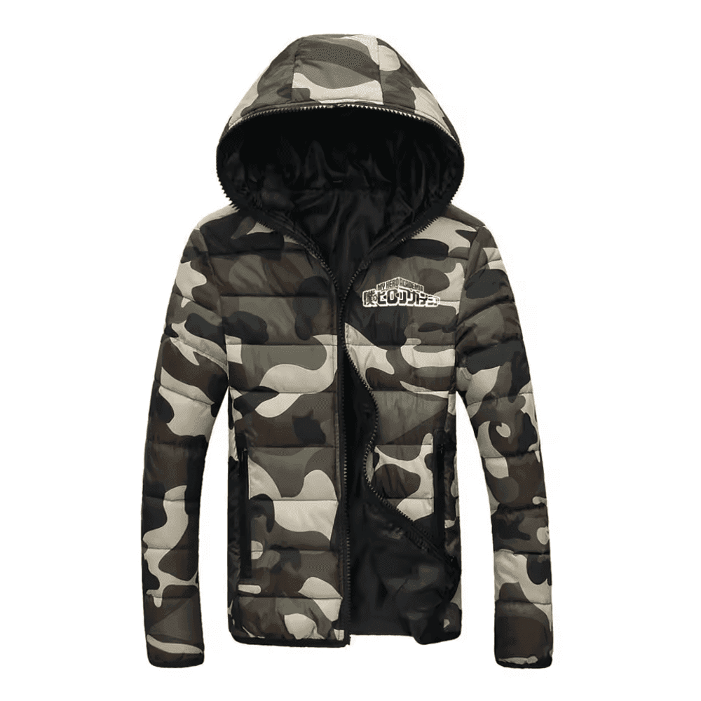 Anime My Hero Academia Camouflage Pattern Hooded Jacket