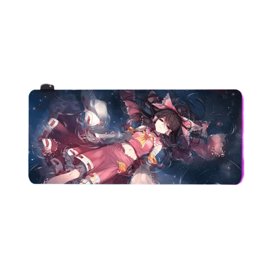 Anime Touhou Project Reimu Hakurei LED Glowing Mouse Pad