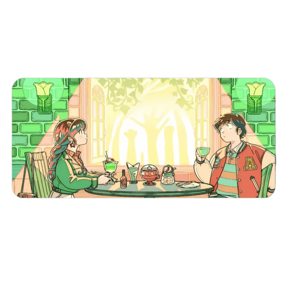Anime Urusei Yatsura Ataru Moroboshi And Lum Print Mouse Pad