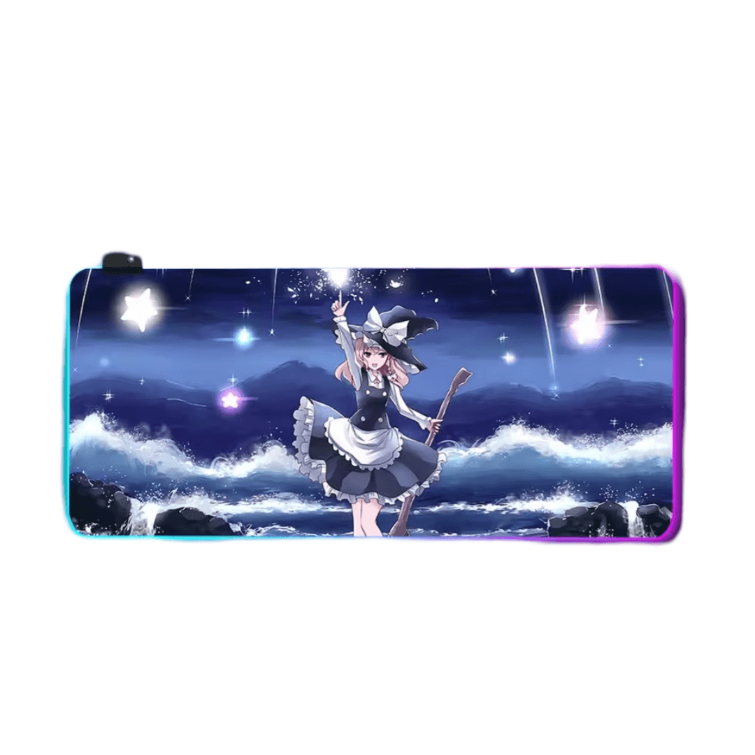 Anime Touhou Project Marisa Kirisame LED Glowing Mouse Pad
