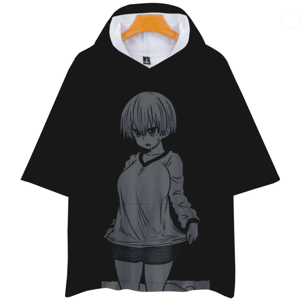 Uzaki-Chan Wants To Hang Out Anime Hana Uzaki Short Sleeve Hoodie
