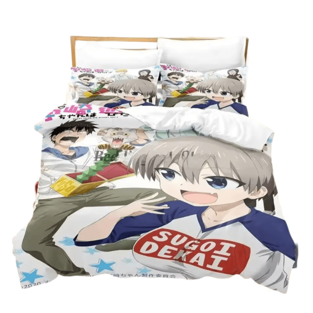 Anime Uzaki-Chan Wants To Hang Out! Hana Uzaki With Friends 3D Printed Bedding Set