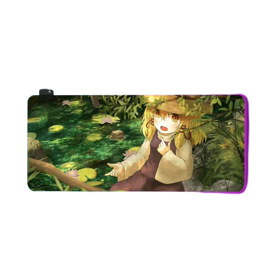 Touhou Project Suwako Moriya LED Glowing Anime Mouse Pad