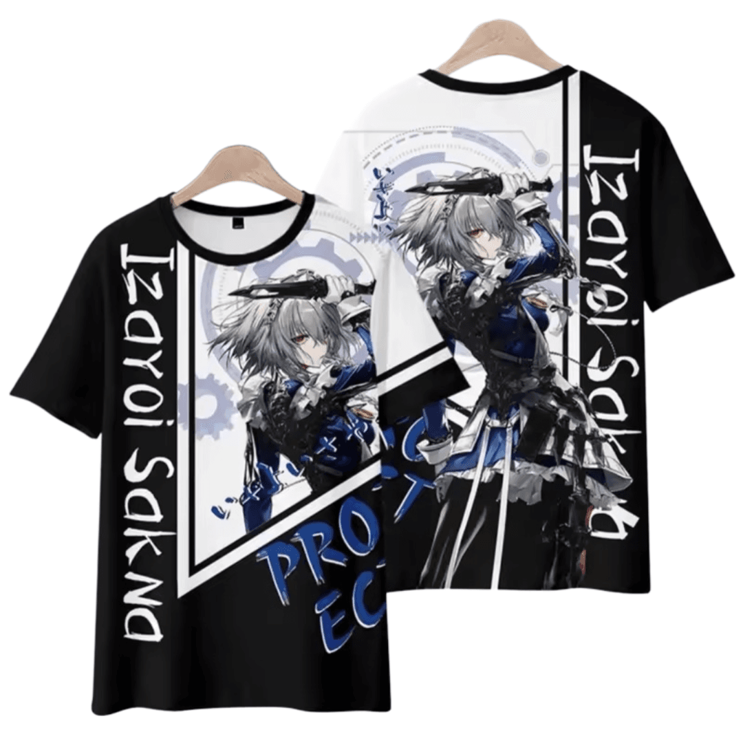 Anime Touhou Project Sakuya Izayoi Short Sleeve T-Shirt