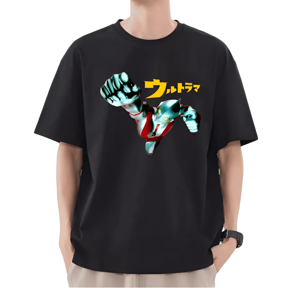 Ultraman Anime Printed Short Sleeve T-Shirt
