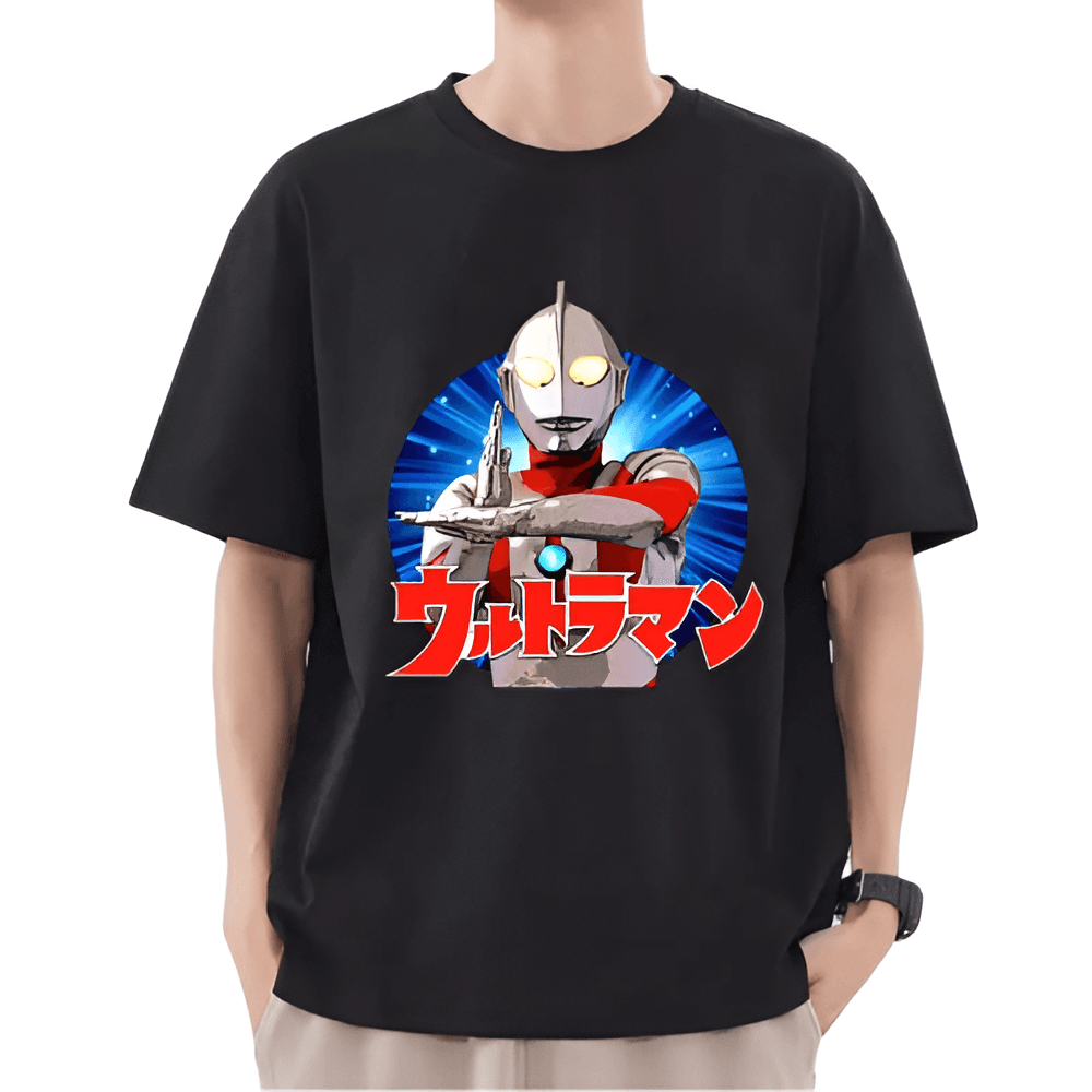 Anime Ultraman Printed Short Sleeve T-Shirt
