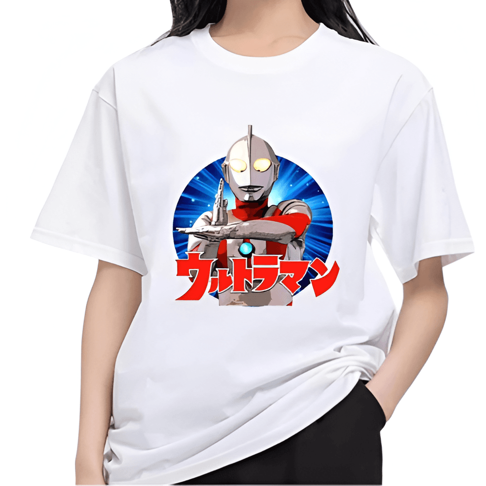 Anime Ultraman Printed Short Sleeve T-Shirt — detail 1