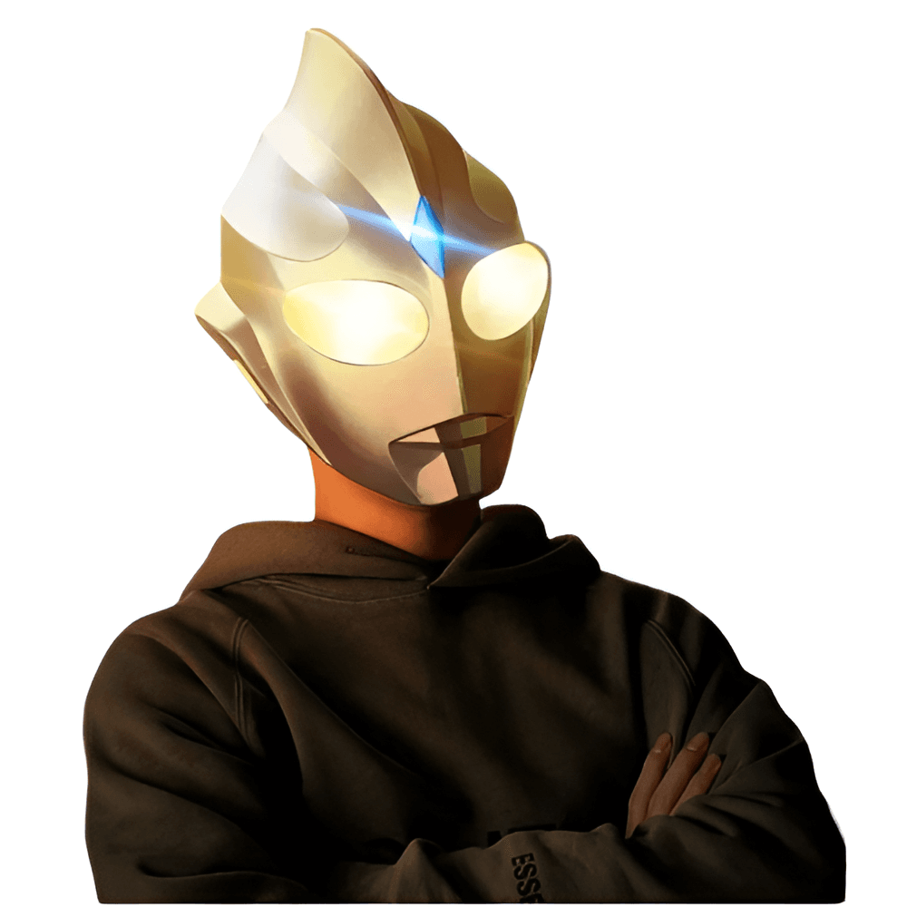 Ultraman Anime Tiga Cosplay Luminous Mask — detail 1