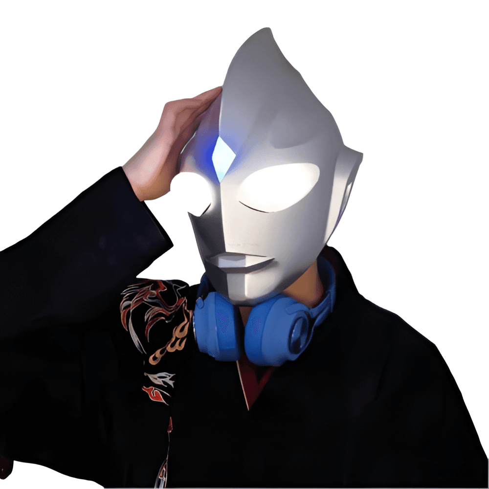 Anime Ultraman Tiga Cosplay Luminous Mask — detail 1