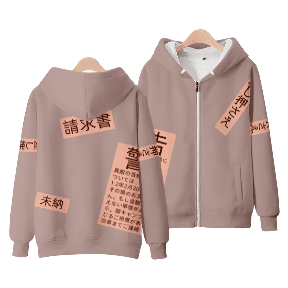 Anime Touhou Project Shion Yorigami Zipper Hoodie