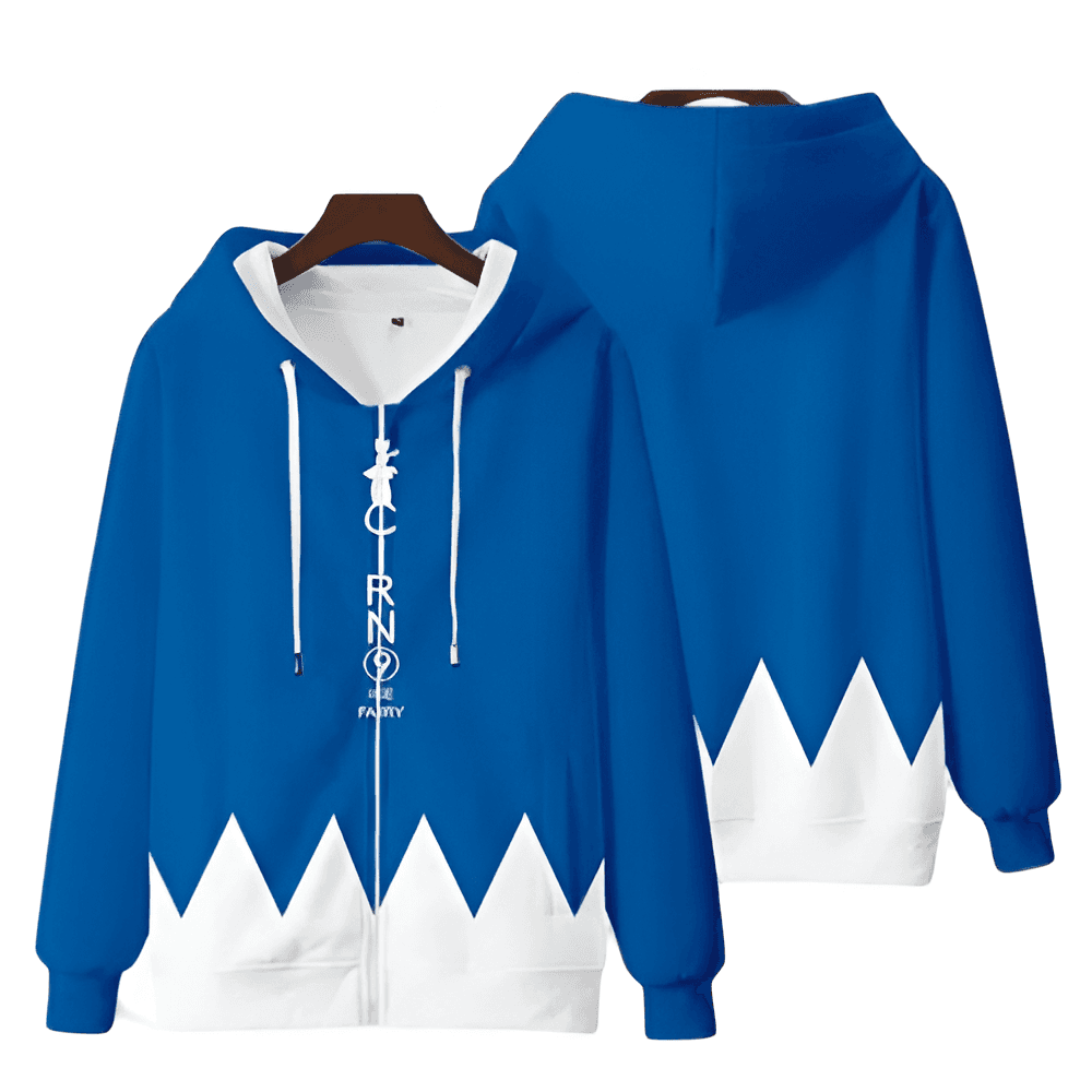 Touhou Project Anime Cirno Zipper Hoodie
