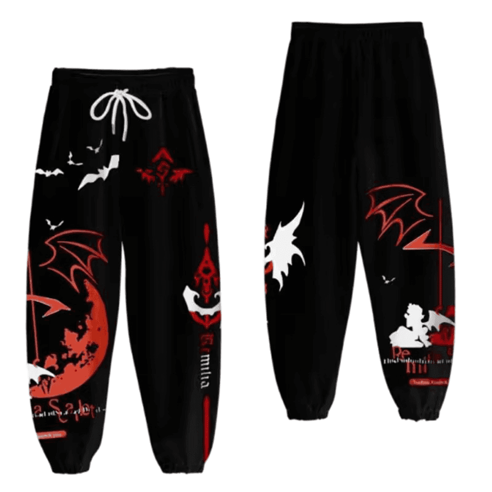 Touhou Project Anime Remilia Scarlet 3D Print Jogger Pant