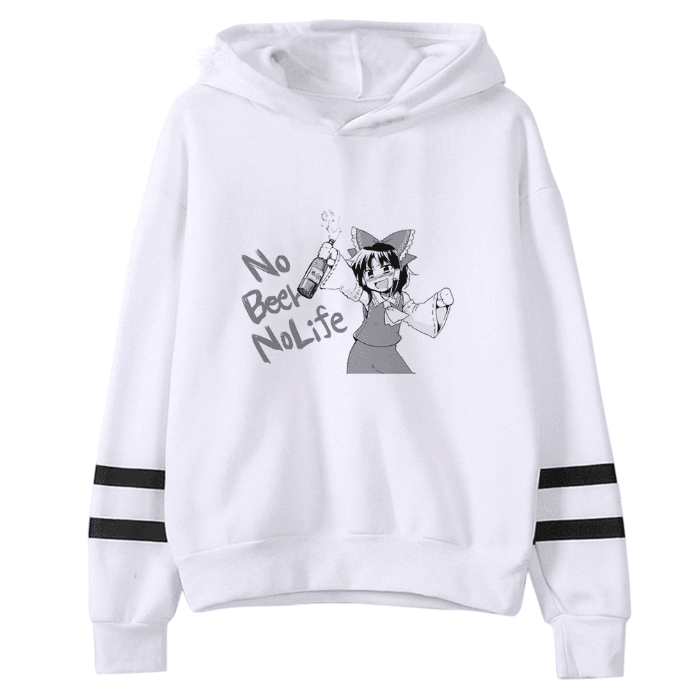 Anime Touhou Project Reimu Hakurei Printed Casual Hoodie