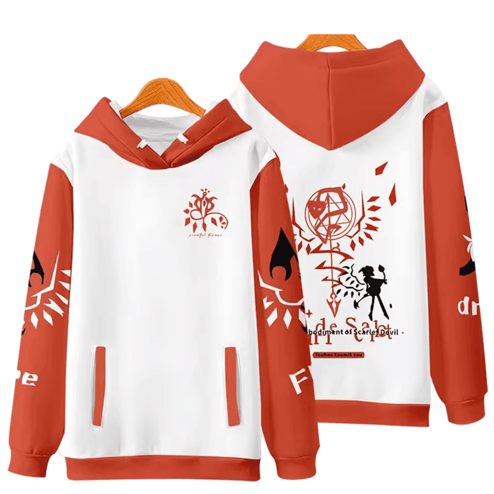 Anime Touhou Project Flandre Scarlet 3D Printed Hoodie