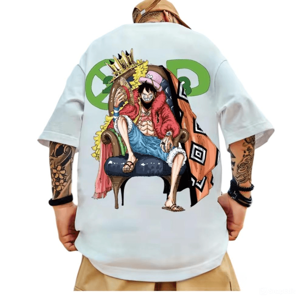 Anime One Piece Monkey D. Luffy Loose Fit T-Shirt