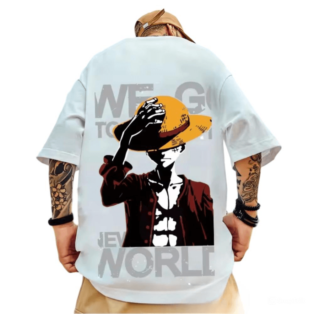 One Piece Monkey D. Luffy Anime Short Sleeves T-Shirt