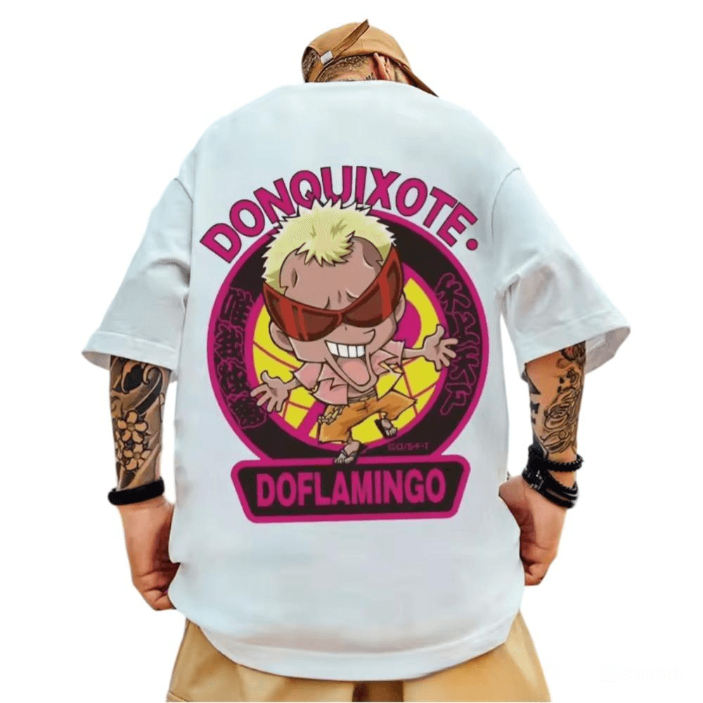 One Piece Donquixote Doflamingo Anime Loose Outfit T-Shirt