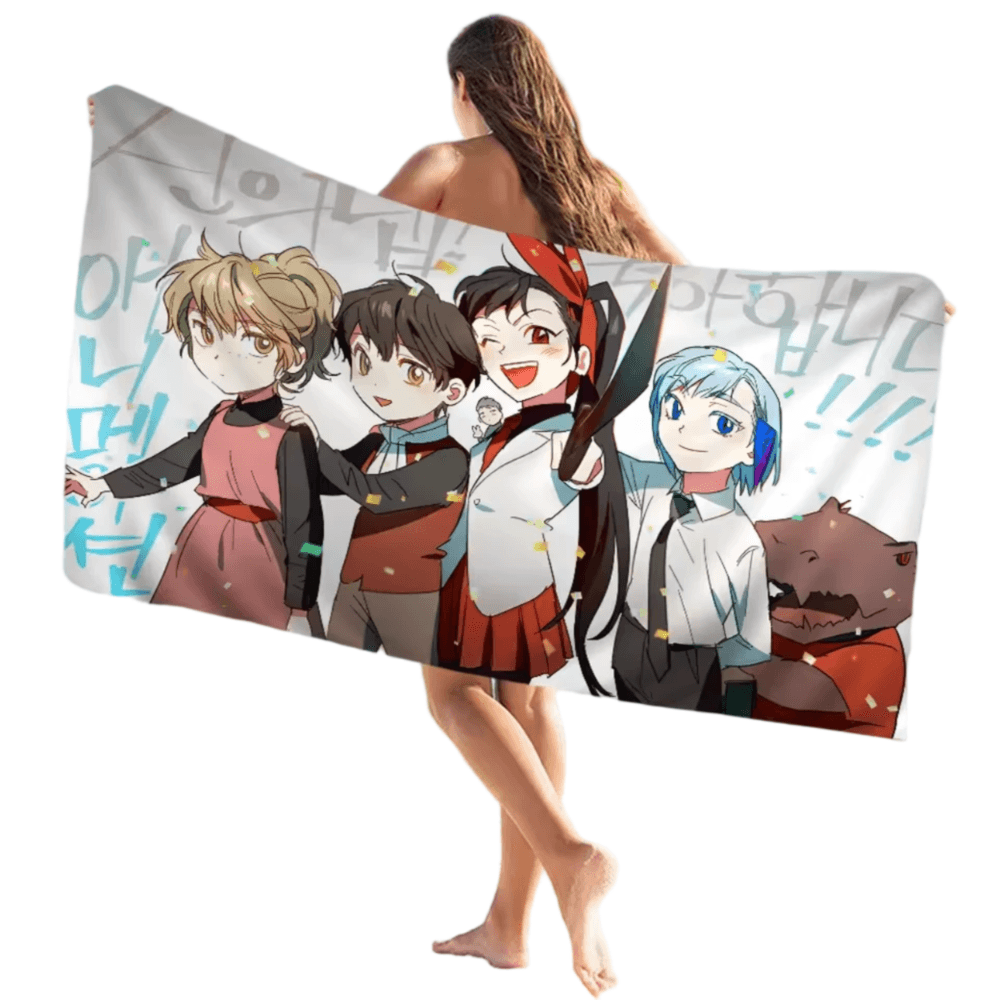 Tower Of God Anime Characters Beach Towel