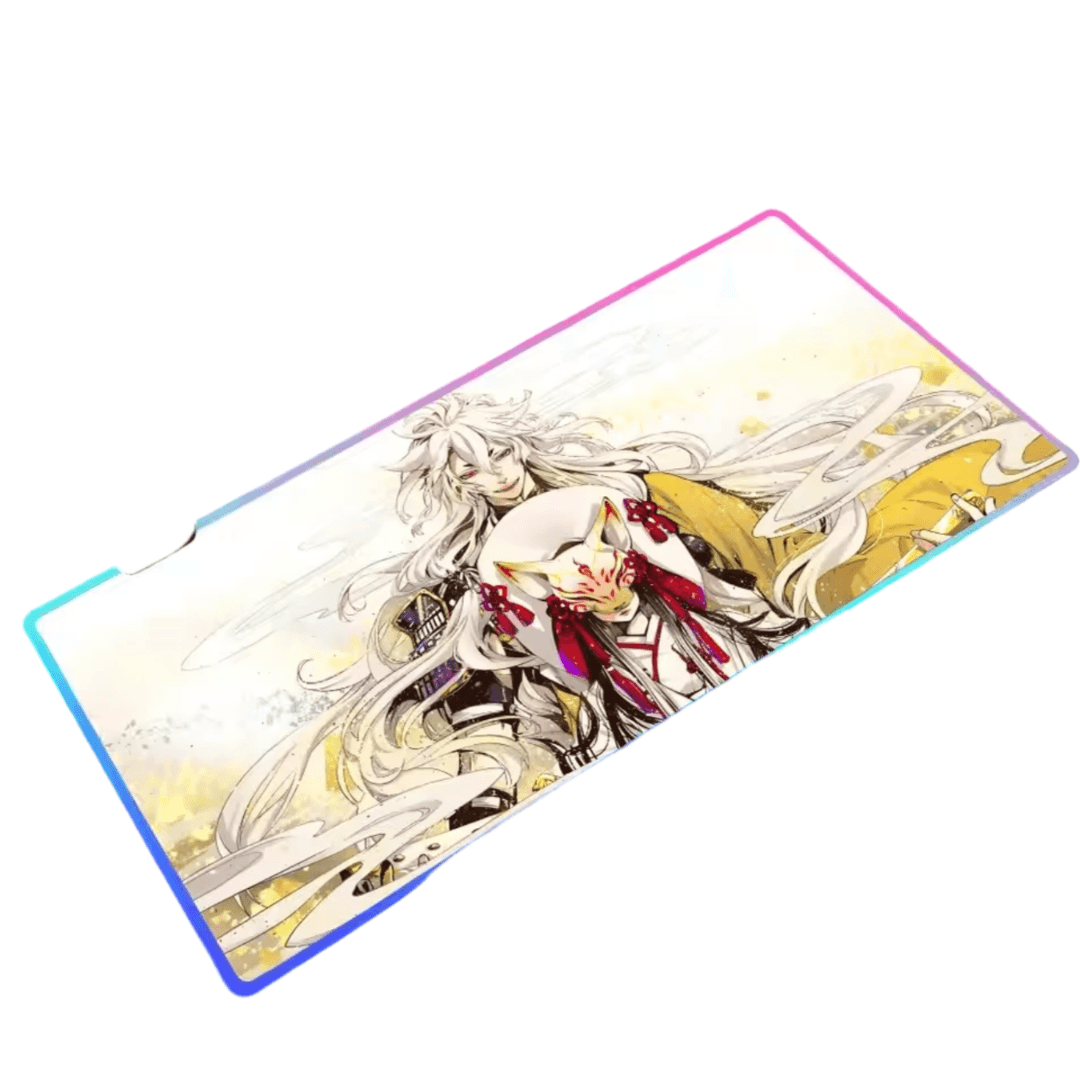 Anime Touken Ranbu Kogitsunemaru LED Gaming Mouse Pad