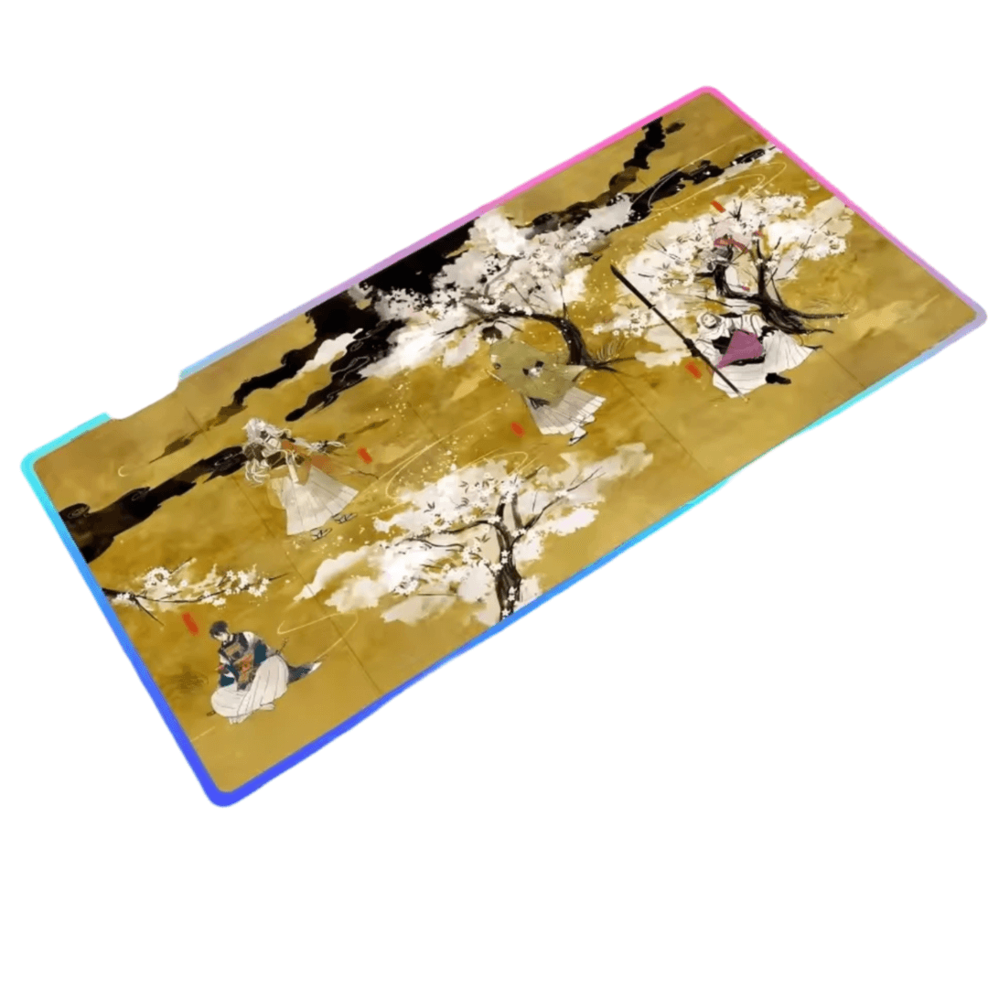 Anime Touken Ranbu Character LED Gaming Mouse Pad