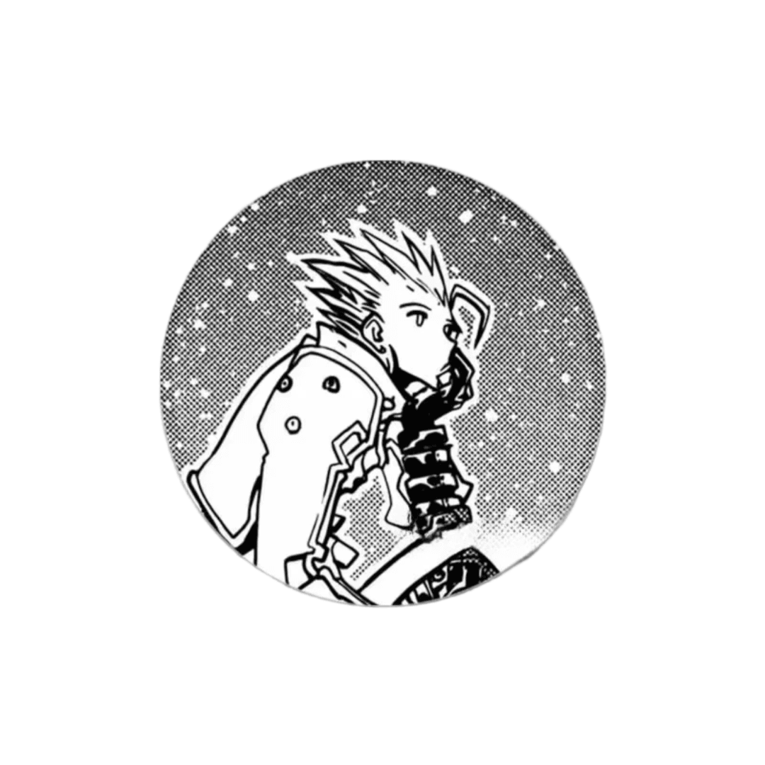 Anime Trigun Stampede White And Black Tinplate Badge