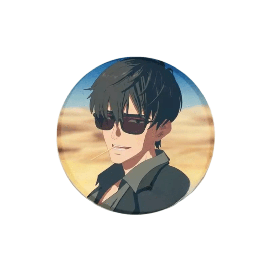 Trigun Anime Nicholas D. Wolfwood Tinplate Badge