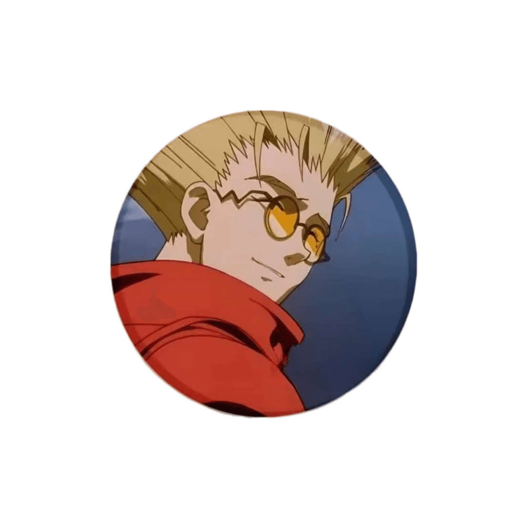 Anime Trigun Vash The Stampede Tinplate Badge