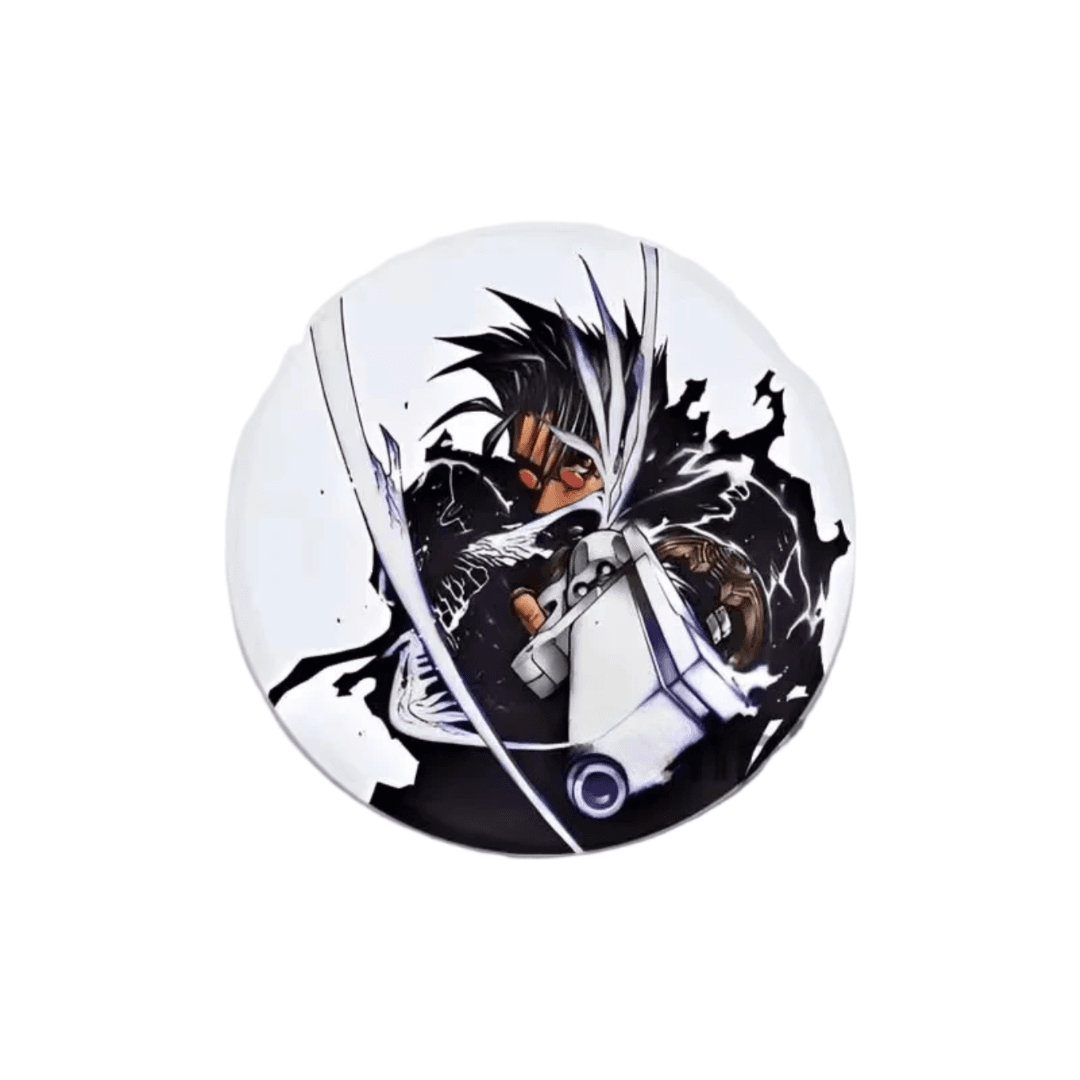 Trigun Anime Vash The Stampede White Tinplate Badge