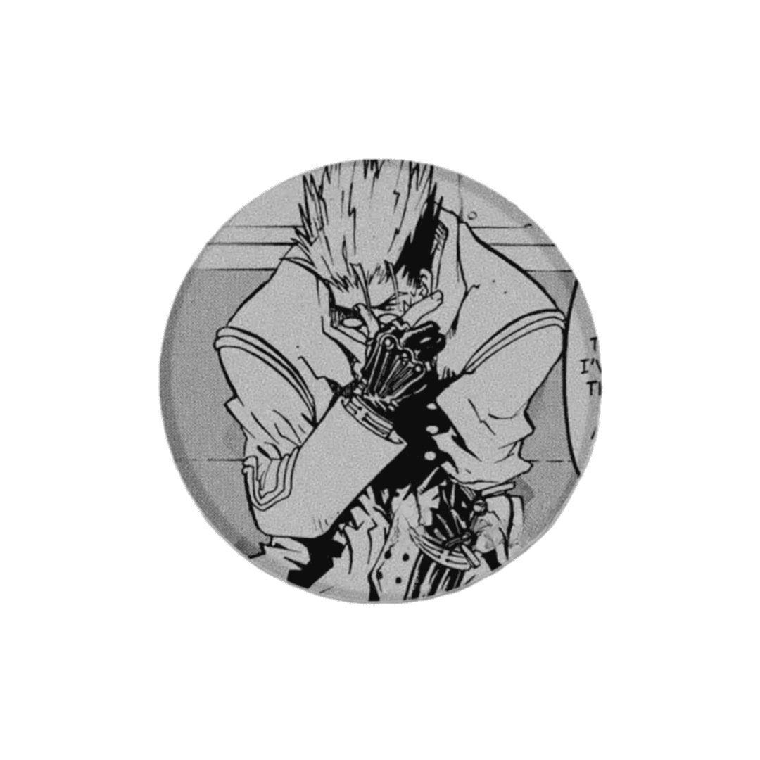 Trigun Stampede Black And White Anime Tinplate Badge