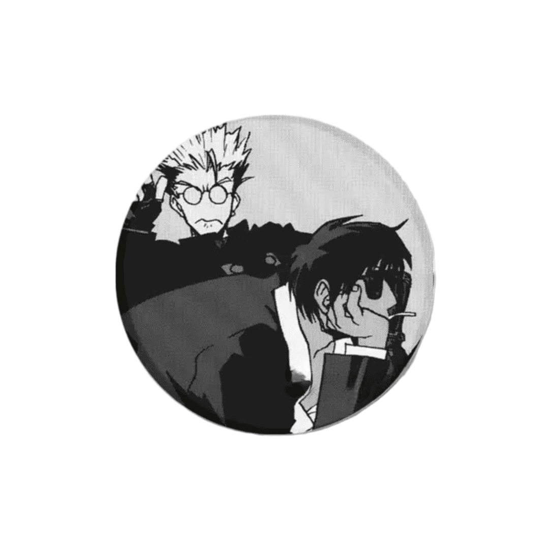 Anime Trigun Stampede And Nicholas D. Wolfwood Tinplate Badge