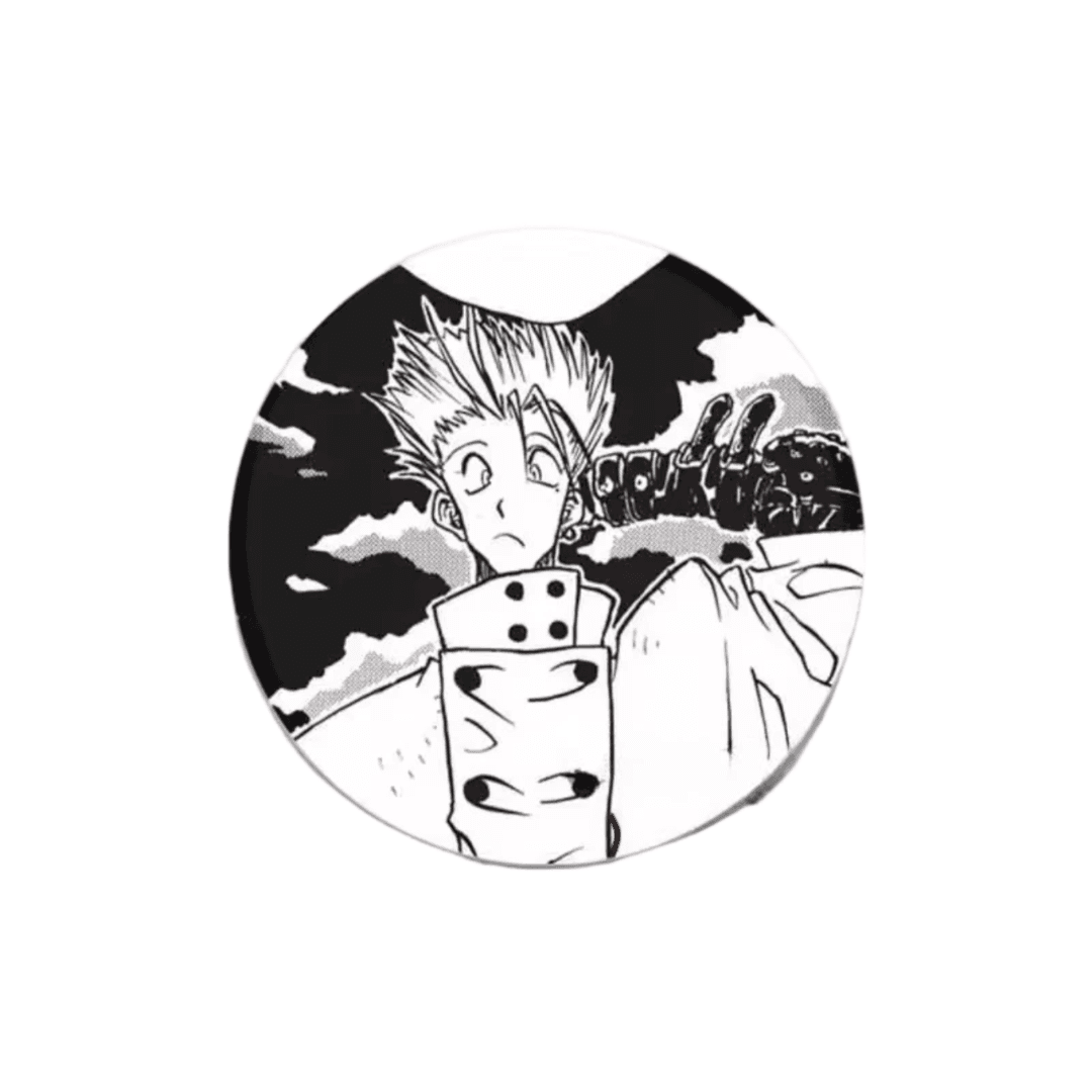 Trigun Anime Vash The Stampede Black And White Tinplate Badge