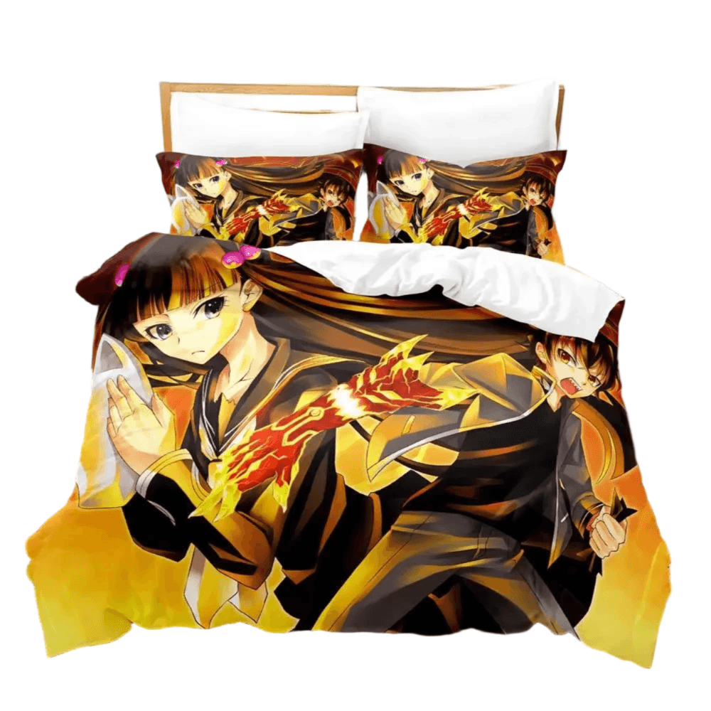 Twin Star Exorcists Rokuro And Benio Anime Print Bedding Set