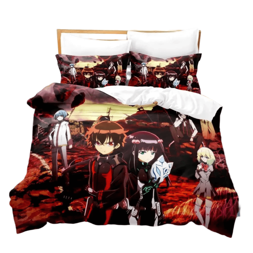Anime Twin Star Exorcists Characters Print Bedding Set