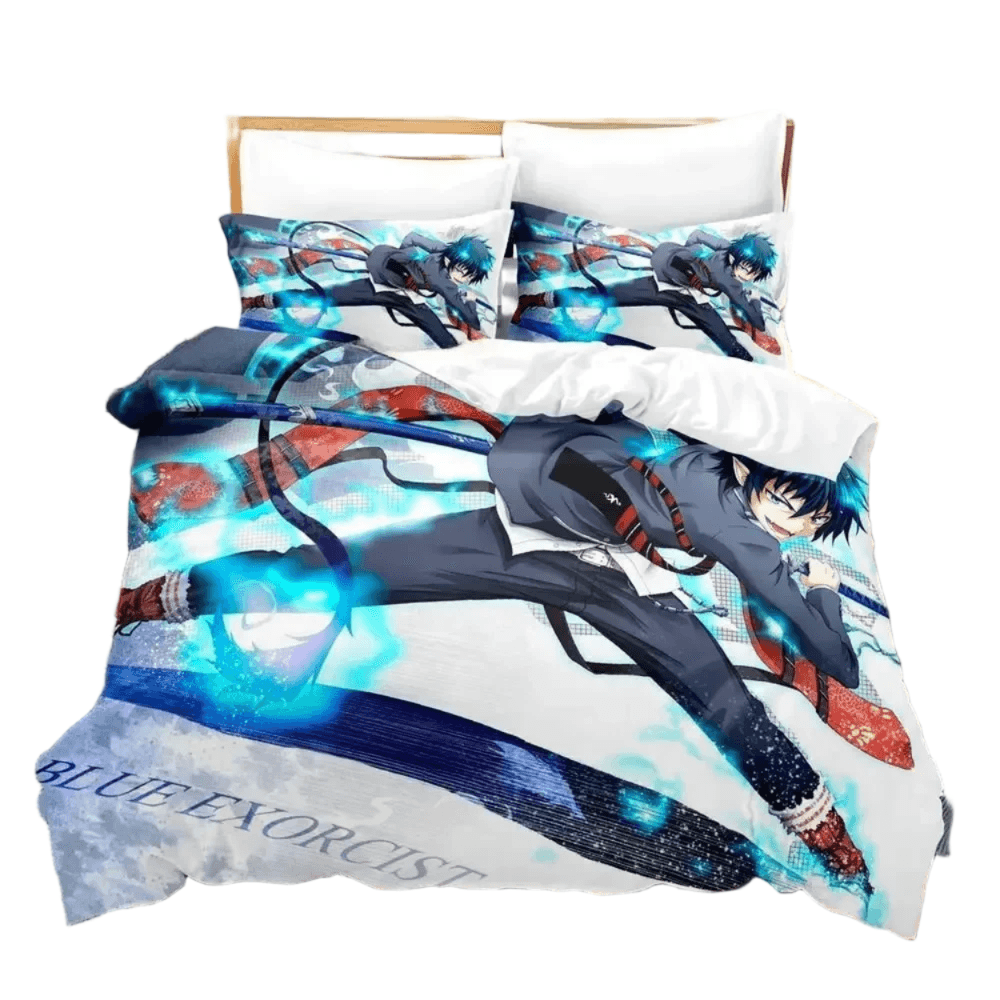 Anime Blue Exorcist Rin Okumura Print Bedding Set