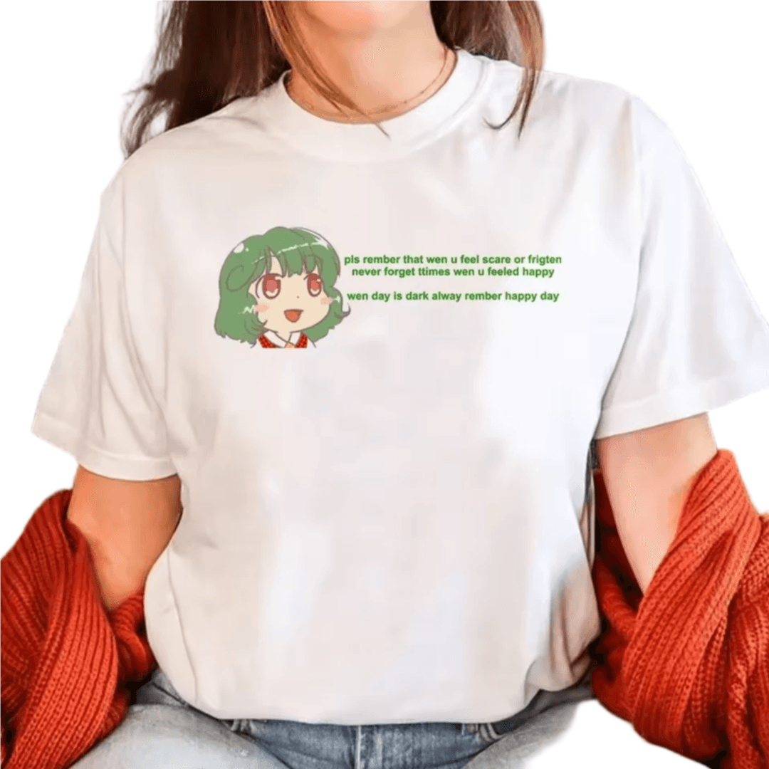 Anime Touhou Project Yuuka Kazami Printed White T-Shirt