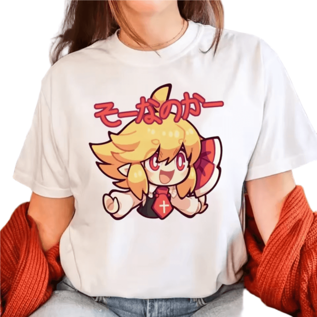 Anime Touhou Project Rumia Printed White T-Shirt