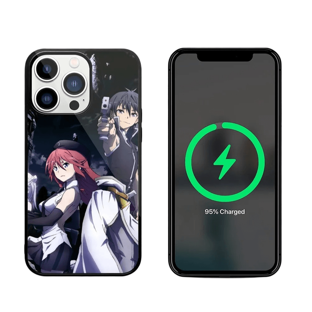 Anime Trinity Seven Arata And Lilith Phone Case For Magnetic Attraction iPhone