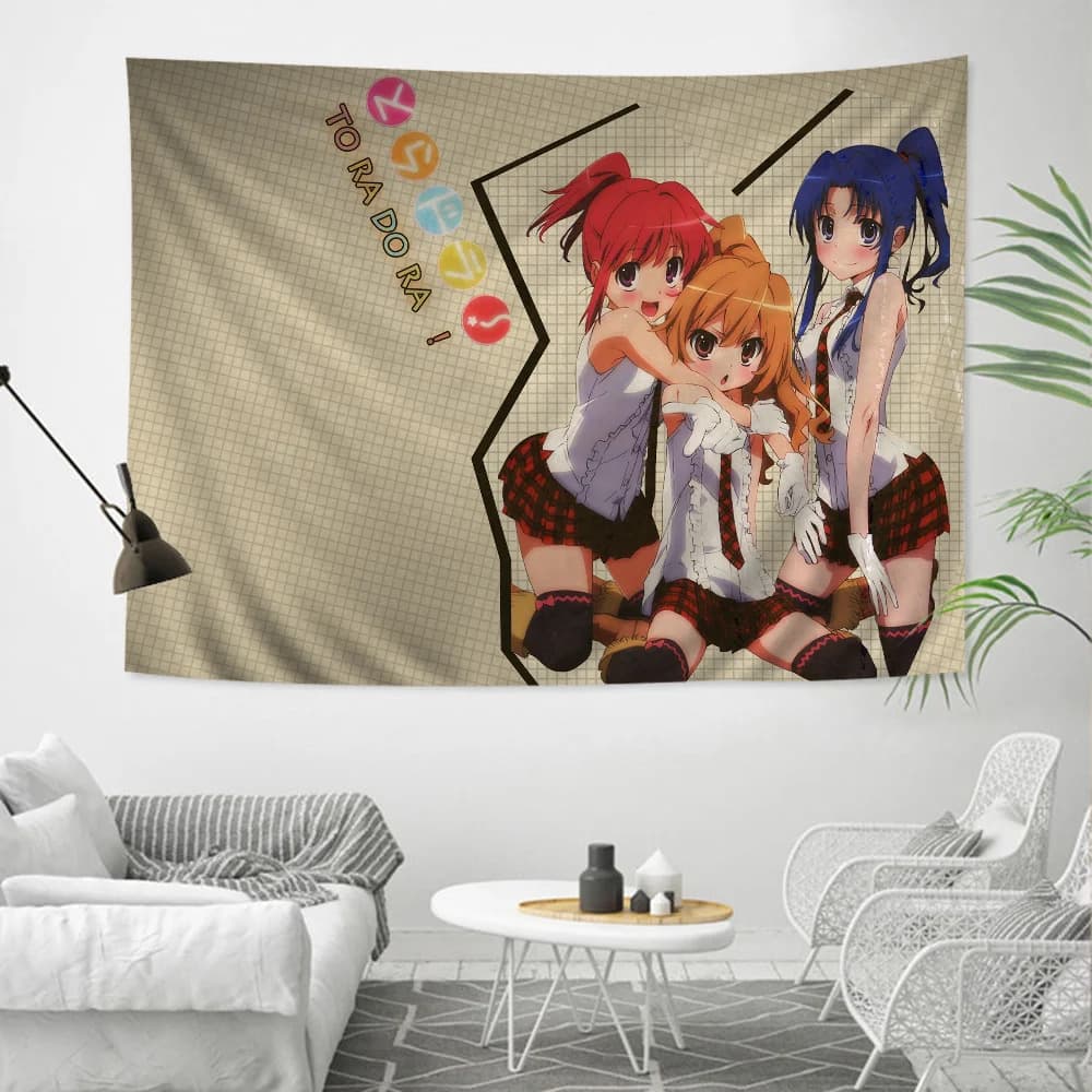 Anime Toradora Tiga, Minori And Ami Printed Large Wall Decor Poster