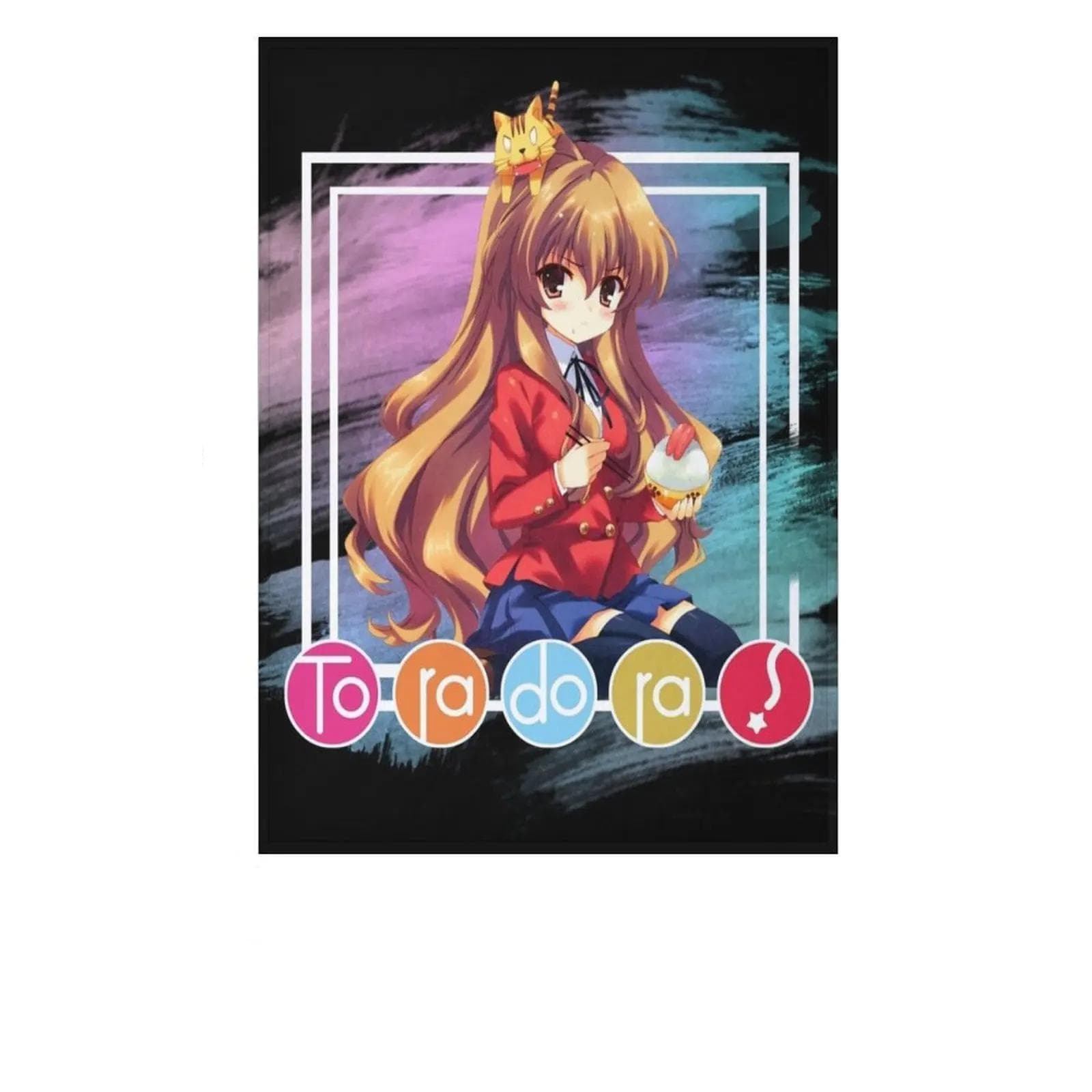 Anime Toradora Taiga Aisaka Throw Blanket — detail 2