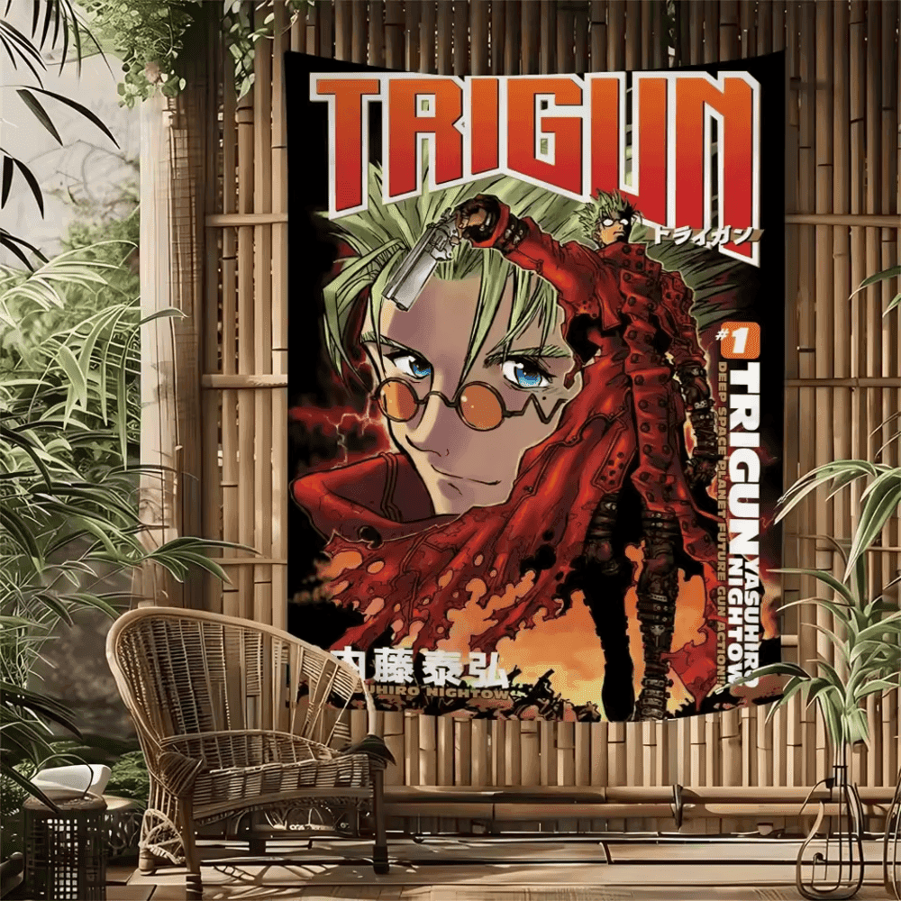 Anime Trigun Vash The Stampede Tapestry Poster Wall Art