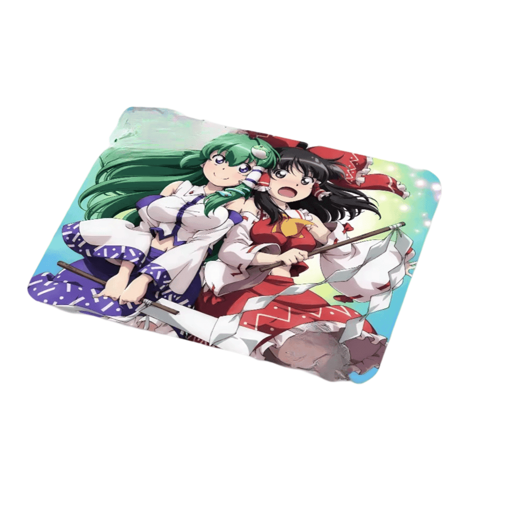 Anime Touhou Project Sanae Kochiya And Reimu Hakurei Mouse Pad