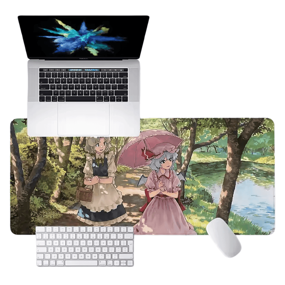 Anime Touhou Project Sakuya Izayoi And Remilia Scarlet HD Printing Mouse Pad